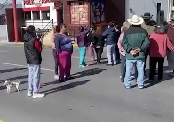 Manifestación por falta de electricidad en colonias del sur de Saltillo