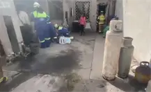 Explota tanque de gas en vivienda de San Nicolás; hay tres lesionados