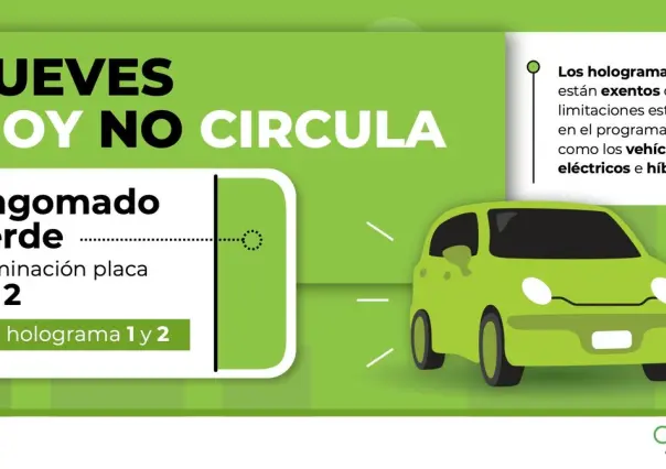 Prepárate para el Hoy no circula de este jueves 11 de enero