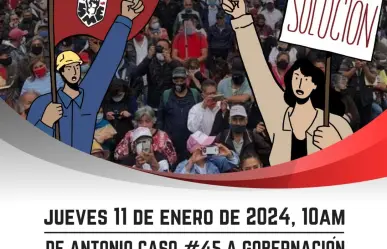 Marchas y concentraciones programadas para este jueves 11 de enero