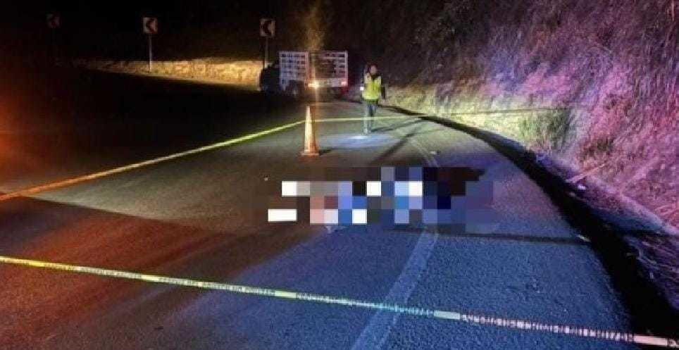 Encuentran cuerpos emplayados en la autopista Chamapa-Lechería. Foto: RRSS