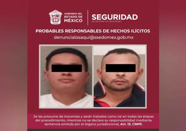 Detienen a dos por robo a casa en San Mateo Atenco