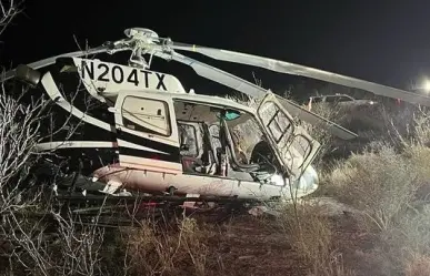 Helicóperto de Seguridad Pública de Texas se estrella en frontera con México