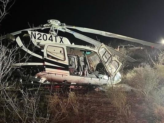 Helicóperto de Seguridad Pública de Texas se estrella en frontera con México