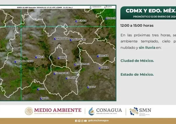 Alerta del SMN: Temperaturas bajo cero en Edomex