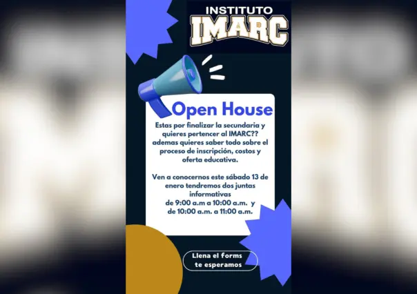 IMARC invita a futuros egresados de secundaria  al Open House 2024