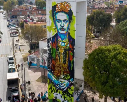 Inauguran primer mural de Frida Kahlo en Metepec