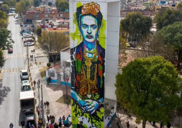 Inauguran primer mural de Frida Kahlo en Metepec