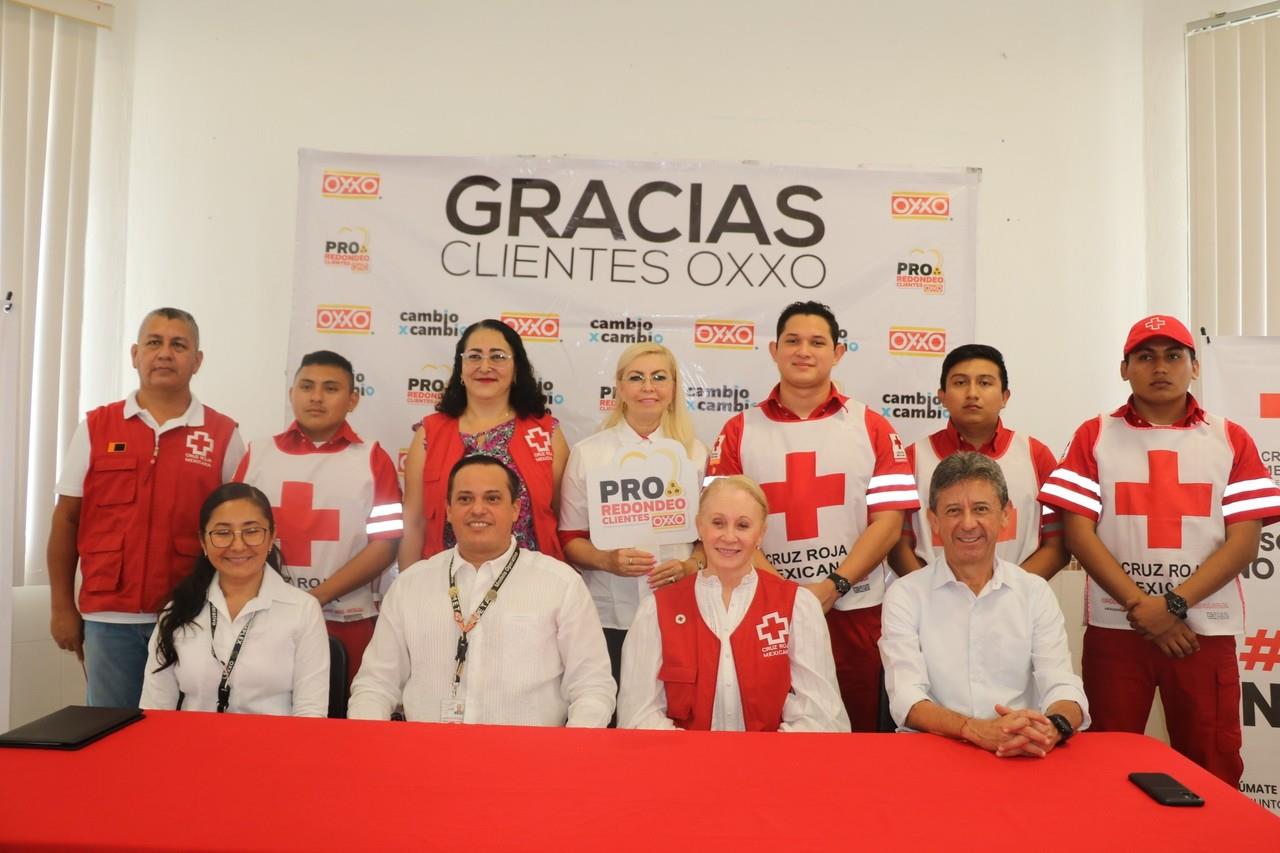 Apoyan a la Cruz Roja Yucatán a través del redondeo