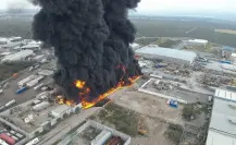 Difunden imágenes de una explosión en una fábrica en El Carmen, Nuevo León