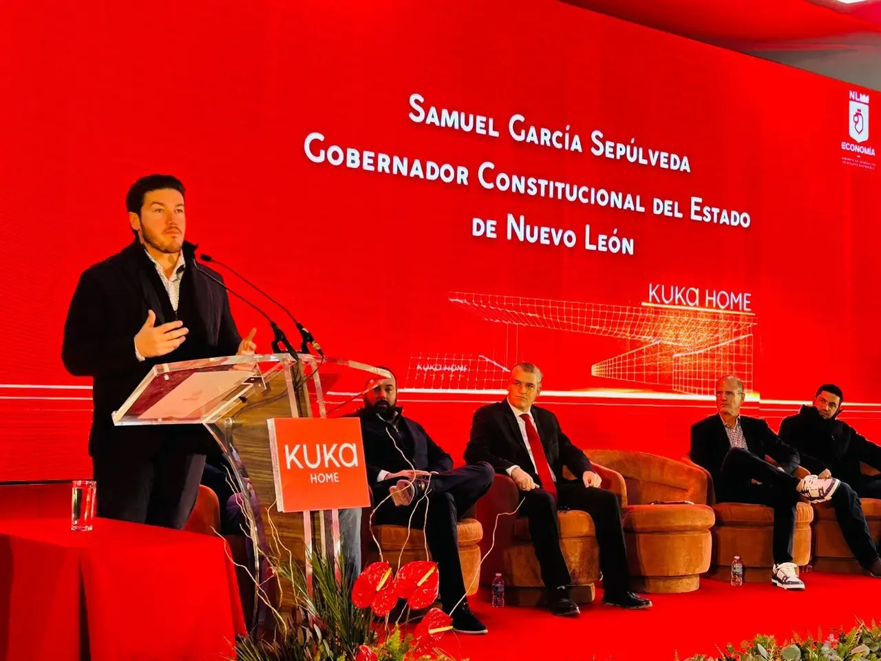 Para la construcción de dicha planta, la empresa Kuka Home, invirtió más de 200 millones de dólares. Foto: Gobierno de Nuevo León.
