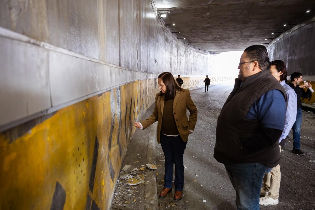 Inspección y cierre del paso deprimido en Eloy Cavazos y Las Américas: medidas de seguridad en Guadalupe