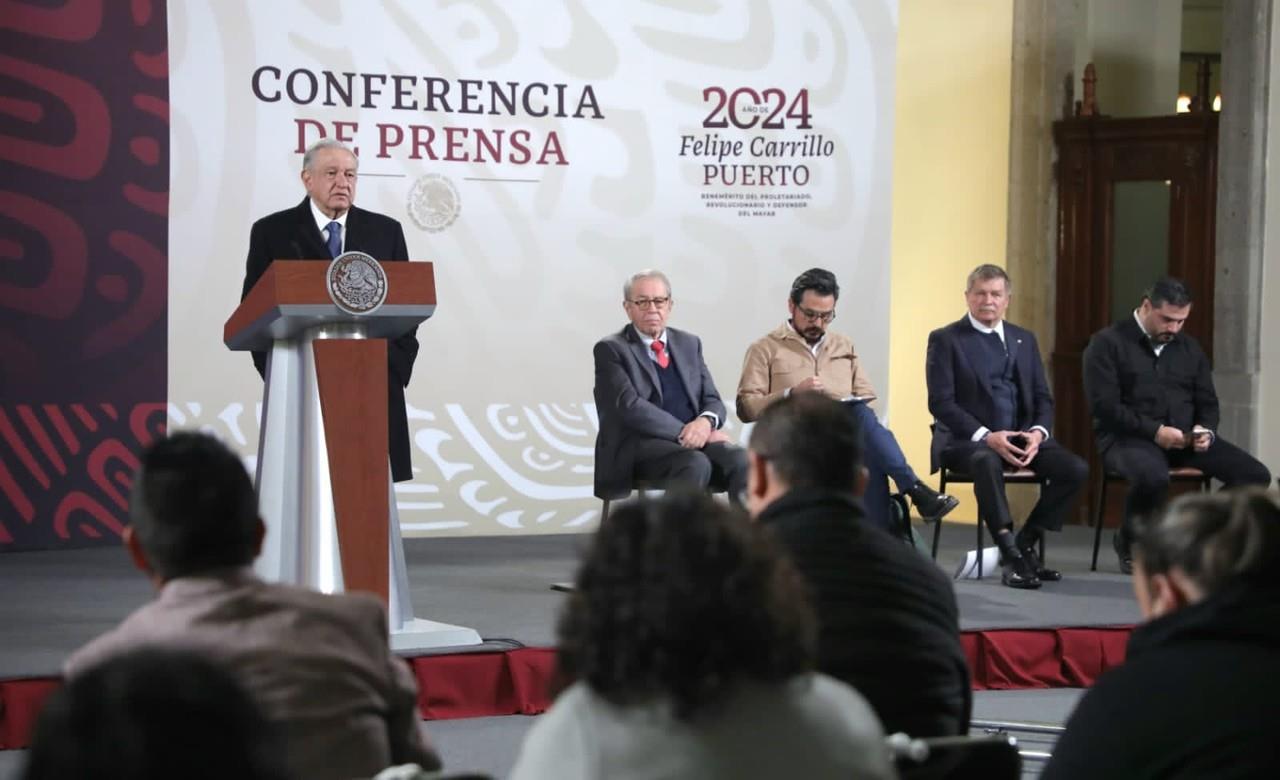 AMLO durante su conferencia mañanera | Fuente: @Tu_IMSS