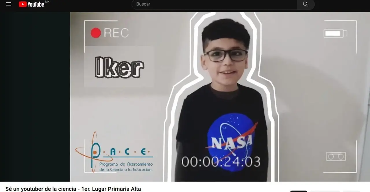 Sé un youtuber de la ciencia. Créditos: PACE.