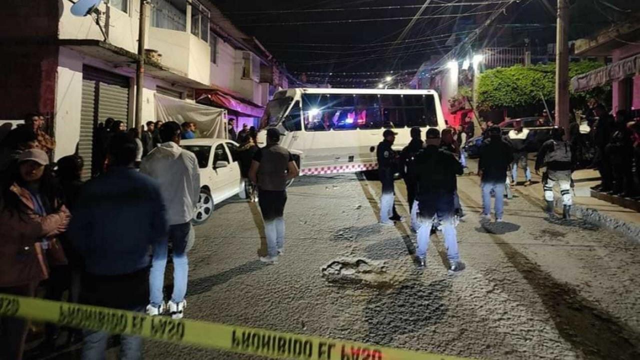 Muere hombre atropellado por un micro de la ruta 13 en Naucalpan. Foto: FB Realidad Naucalpan