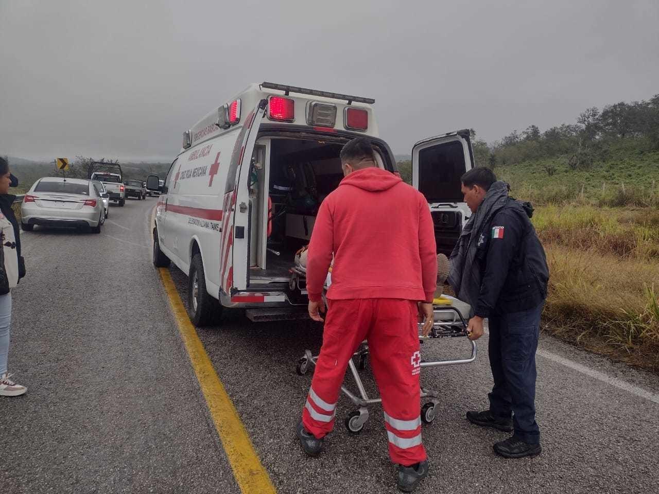 Atienden llamado la Cruz Roja Mexicana. Foto: SSPT