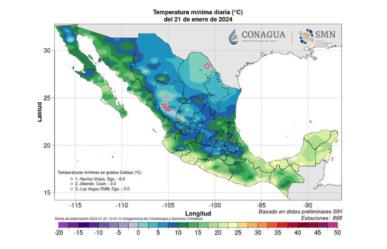 Presentan caída de nieve en Coahuila: CONAGUA