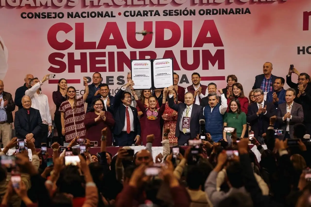 Claudia Shainbaum destacó la unidad y diversidad en el movimiento, enfatizando que, a pesar de las diferencias, comparten principios y causas en la construcción de lo que llamó  humanismo mexicano. Foto: Morena