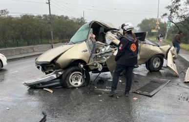 Muere hombre tras impactarse contra puente vehicular en Guadalupe (VIDEO)