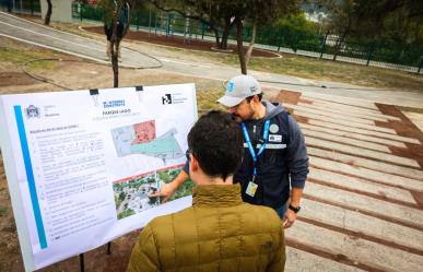 Luis Donaldo Colosio supervisa las obras del parque Lago