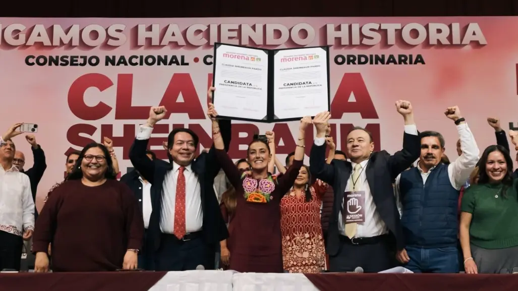 Claudia Sheinbaum es ratificada como candidata a la presidencia por Morena