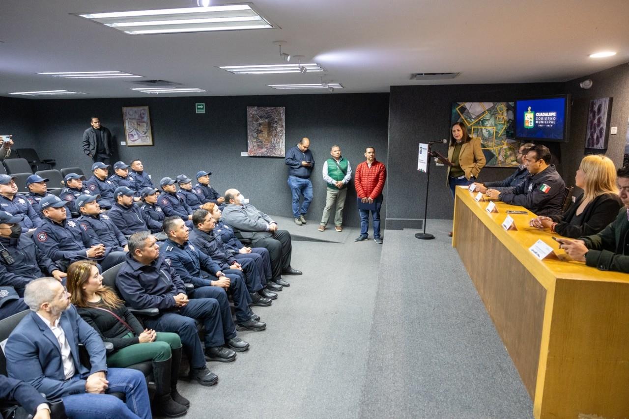 Reconocen a policías de Guadalupe por acciones relevantes