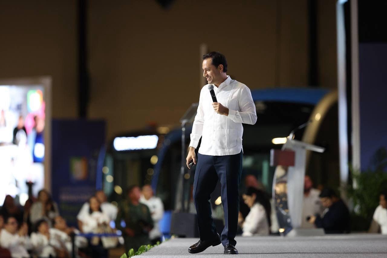 El gobernador de Yucatán, Mauricio Vila Dosal, realizó el domingo su Quinto Informe de Gobierno.- Foto de Irving Gil