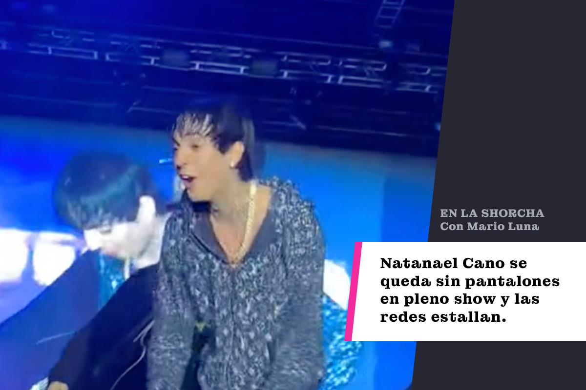 Natanael Cano se queda sin pantalones en pleno show y las redes estallan.