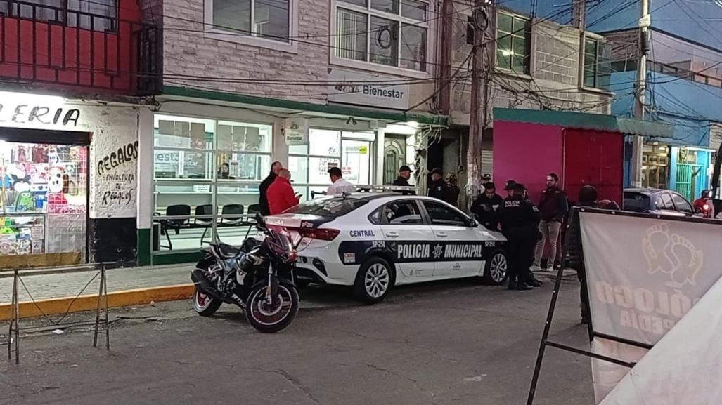 Se roban el dinero de pensiones del Bienestar, asaltan banco en Los Reyes La Paz