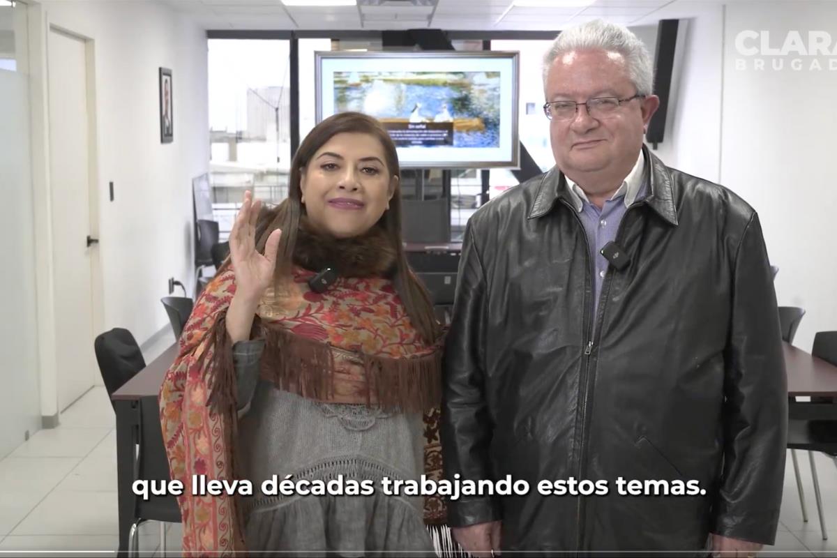 “Un gusto colaborar” : Pablo Yanes se reúne con Clara Brugada. Foto: captura de pantalla