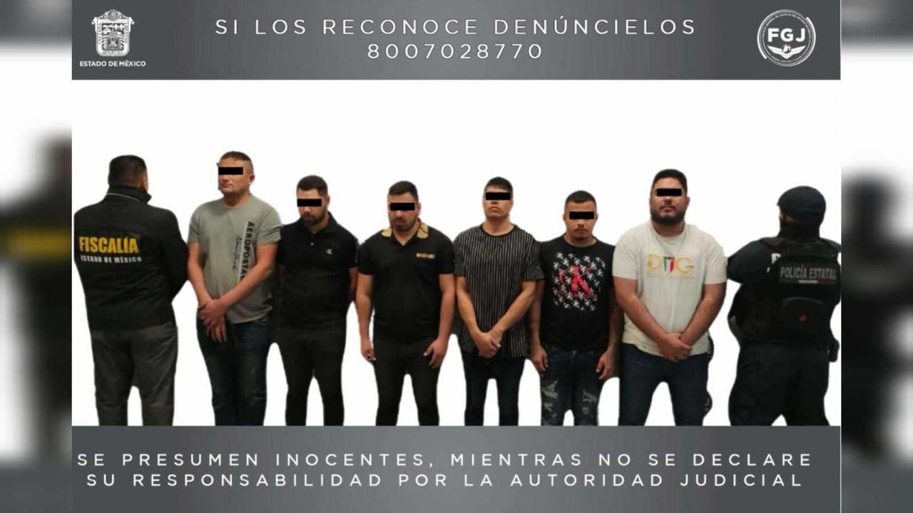 Los seis detenidos son considerados generadores de violencia en distintos puntos de Edomex. Foto: FGJEM