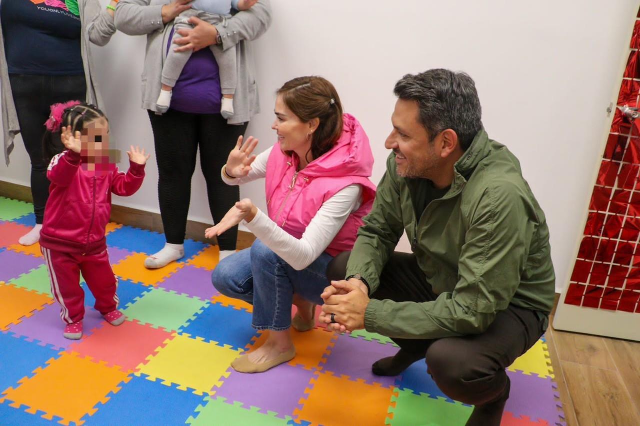 El presidente del DIF Guadalupe, Tomás Montoya, resaltó la importancia de la estimulación temprana en el futuro de los niños y niñas, ya que fortalece la unión familiar. Foto: DIF Guadalupe