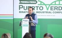 Colocan primera piedra del Complejo Industrial Puerto Verde Nava en Coahuila