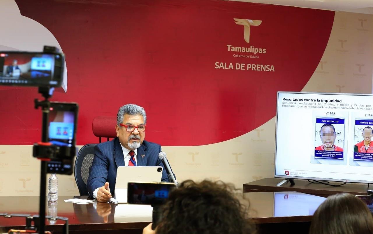 Jorge Cuellar Motoya, vocero de Seguridad del Gobierno de Tamaulipas. Foto: Vocería de Seguridad de Gobierno