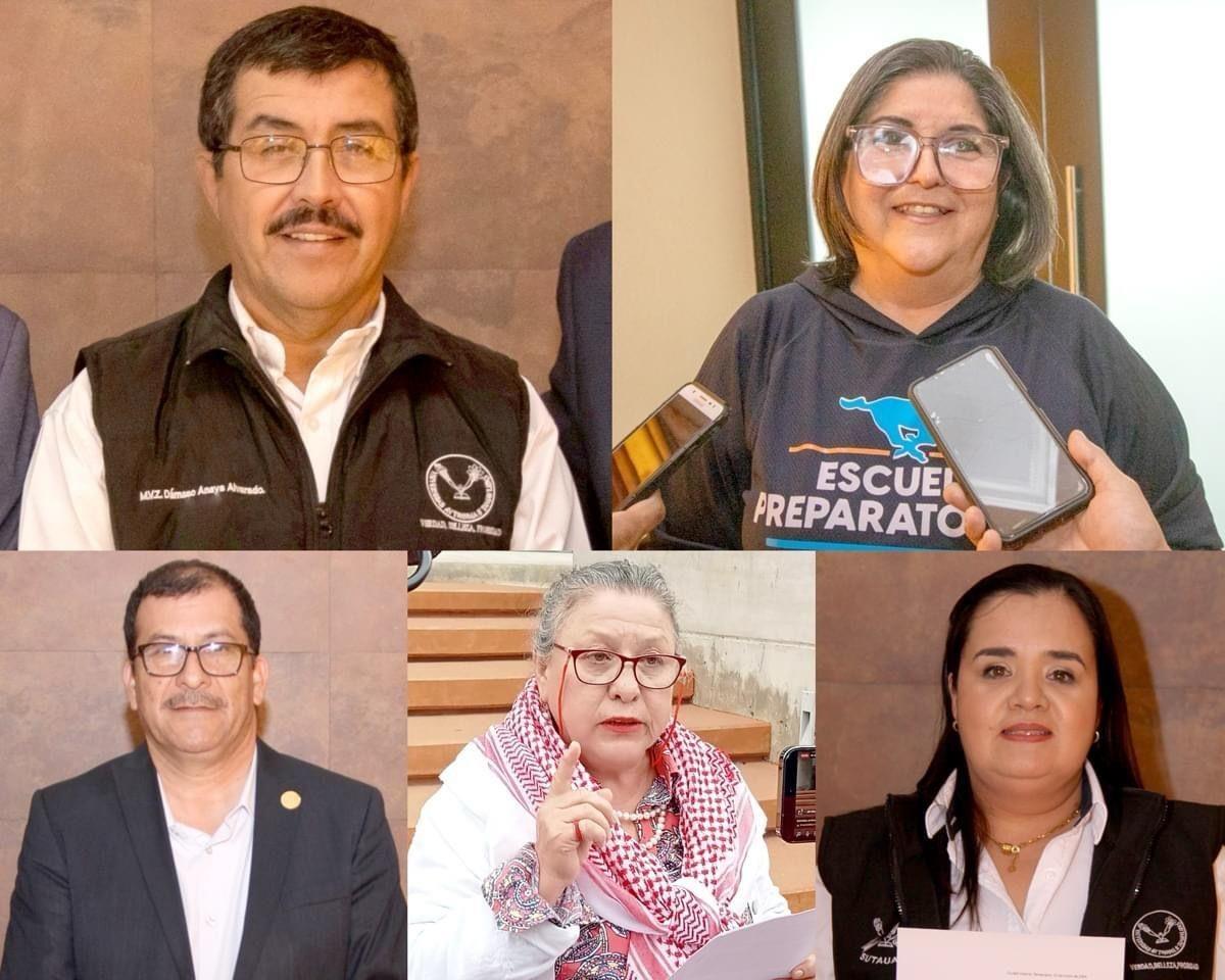 Aspirantes a la candidatura del proceso rectoral de la UAT. Foto: web