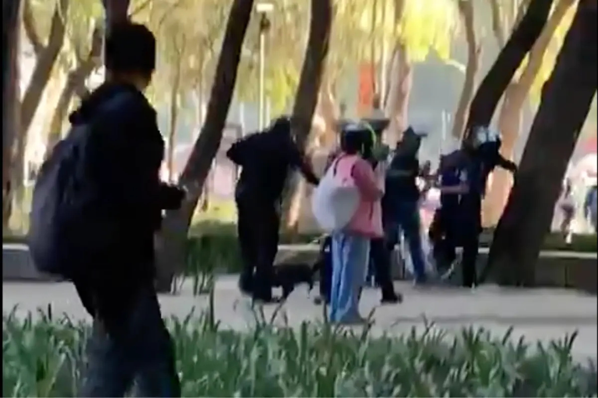 VIDEO: Empleados de Sandra Cuevas golpean a transeúnte en Reforma