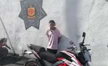 Recuperan varios artículos y detienen a ladrón de motos en Ticul, Yucatán