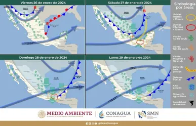 Clima 26 de enero: frente frío #30 se disipa, lluvias al noroeste y sur del país