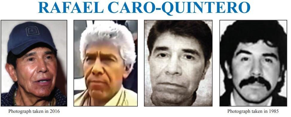 Rafael Caro Quintero. Foto: FBI