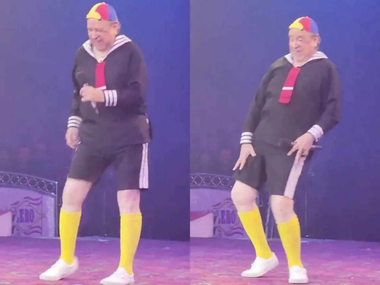 En un video publicado en redes sociales se aprecia a “Kiko” realizar un baile con algunos de los pasos que hacían en “El Chavo del 8. Foto: Especial.