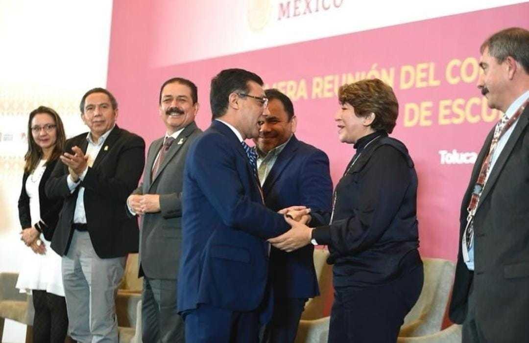 Delfina Gómez Álvarez recibió a 240 directores de Normales públicas de todo el país. Foto: @delfinagomezalvarez