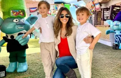 Anahí celebra cumpleaños de sus hijos con increíble fiesta (VIDEO)