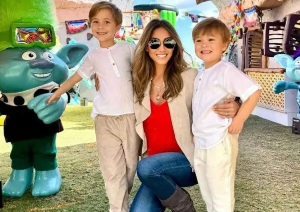 Anahí celebra cumpleaños de sus hijos con increíble fiesta (VIDEO)