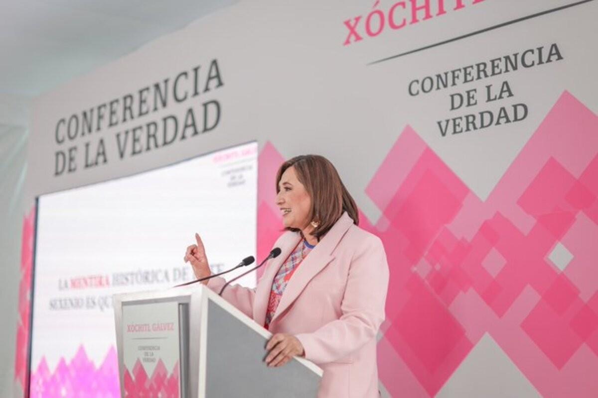 Inició Xóchitl Gálvez sus Conferencias de la Verdad.                 Foto: @XochitlGalvez