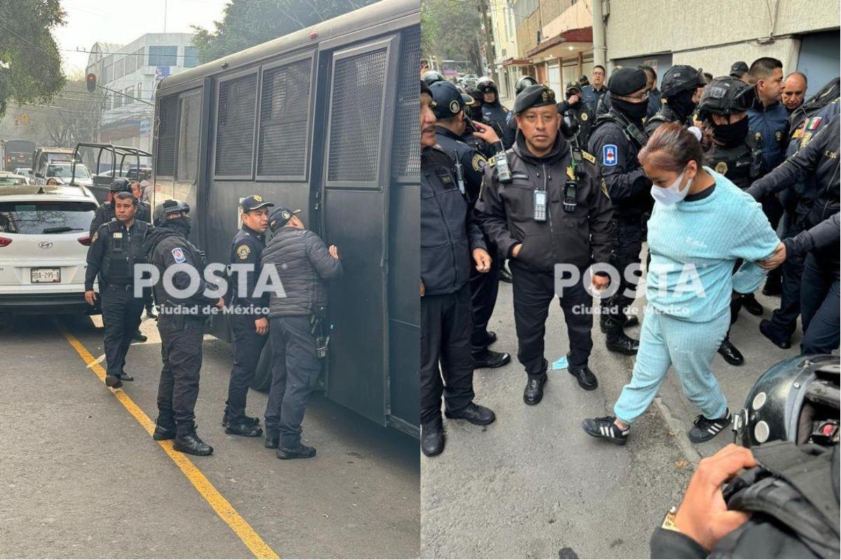 Veinte detenidos tras intento de despojo de viviendas en Benito Juárez Fotos: Ramón Ramírez