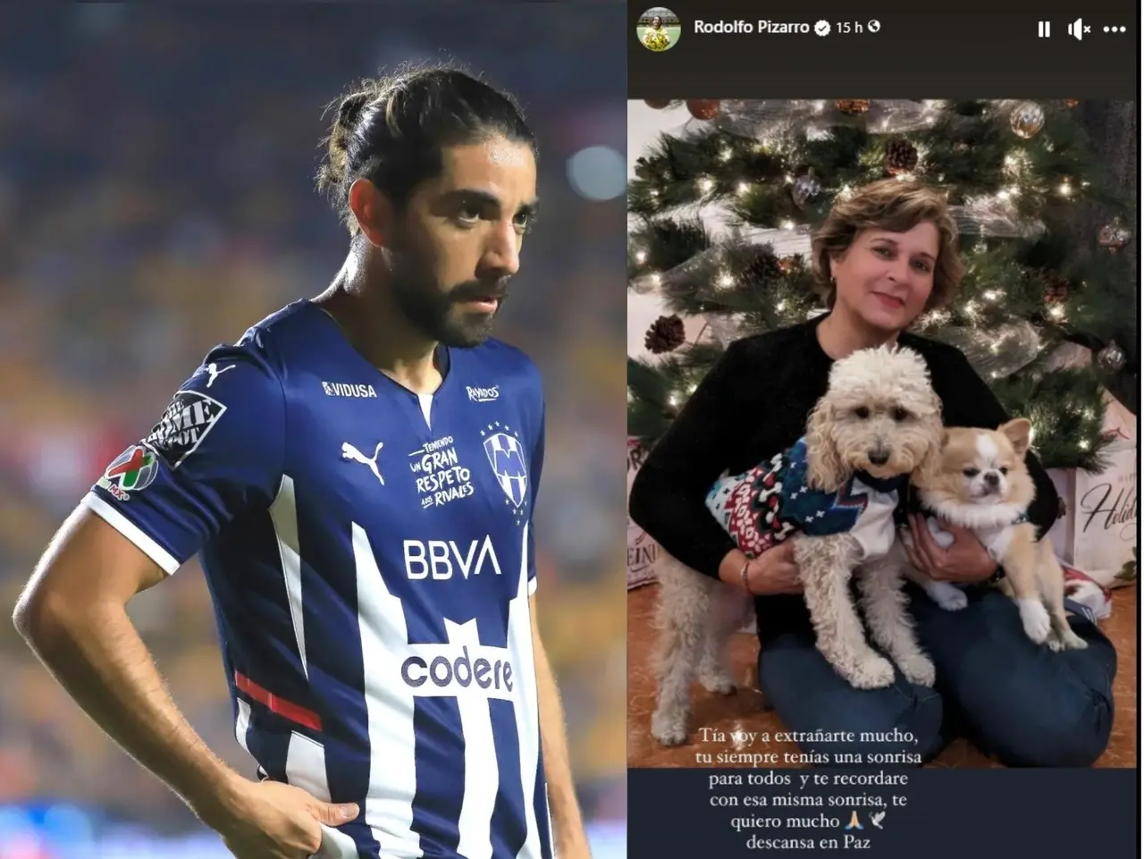 El futbolista dedicó un mensaje para su tía en sus redes sociales.