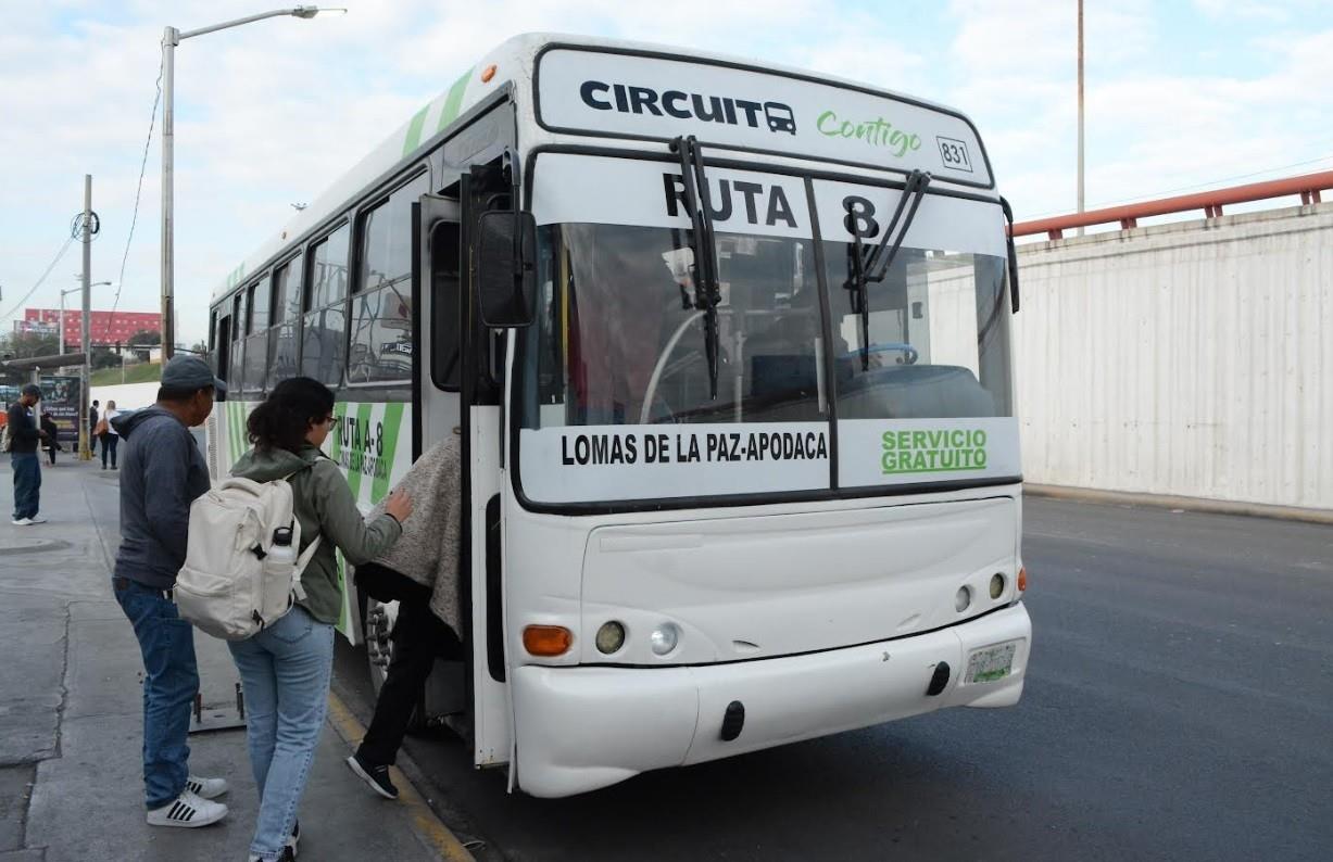 El programa Circuito Contigo beneficiará a más de 10,400 ciudadanos diariamente.Foto: Gobierno de Apodaca