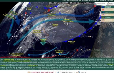 Clima del 30 de enero: frente frío #31 permanece, más fríos y cielos nublados