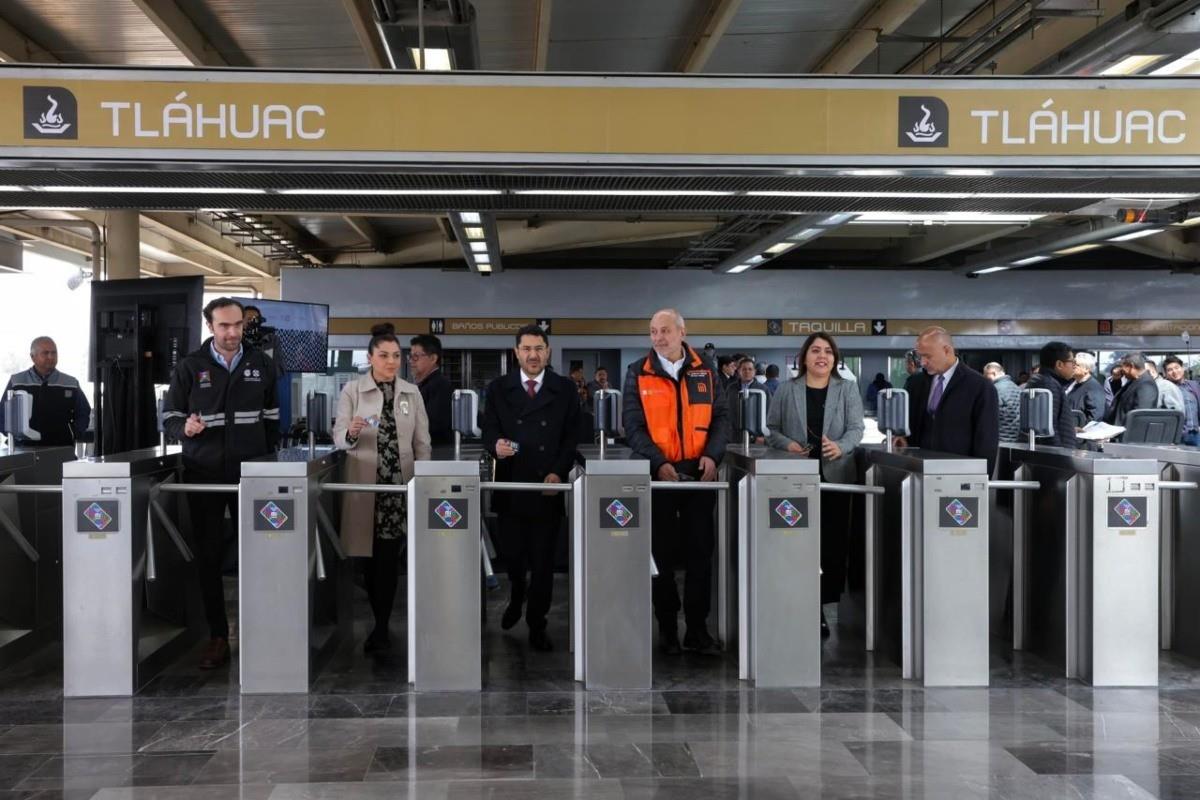 1002 días después, la línea 12 del Metro vuelve a operar de manera normal en todas sus estaciones. Foto: Gobierno CDMX