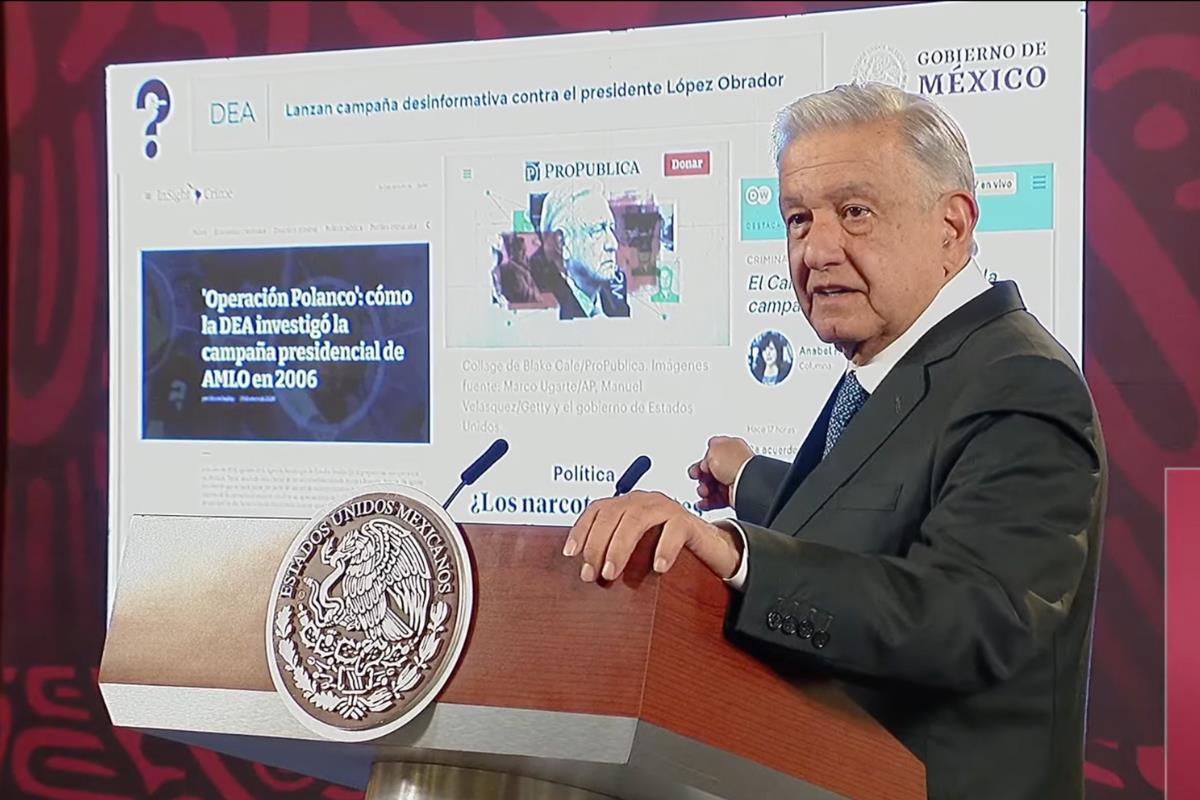 El presidente Andrés Manuel López Obrador en conferencia de prensa del 31 de enero de 2024. Fuente: YouTube